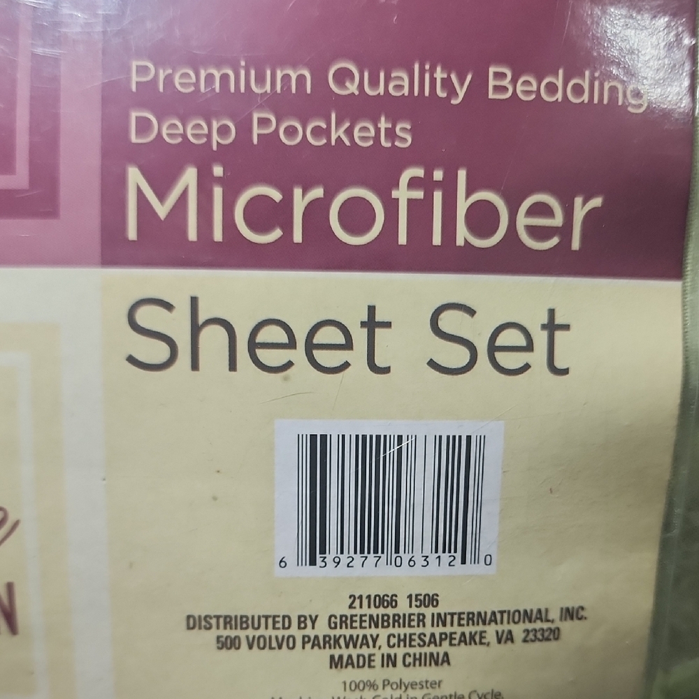 Home Collection Lime Microfiber Sheet Set - Picture 3 of 4